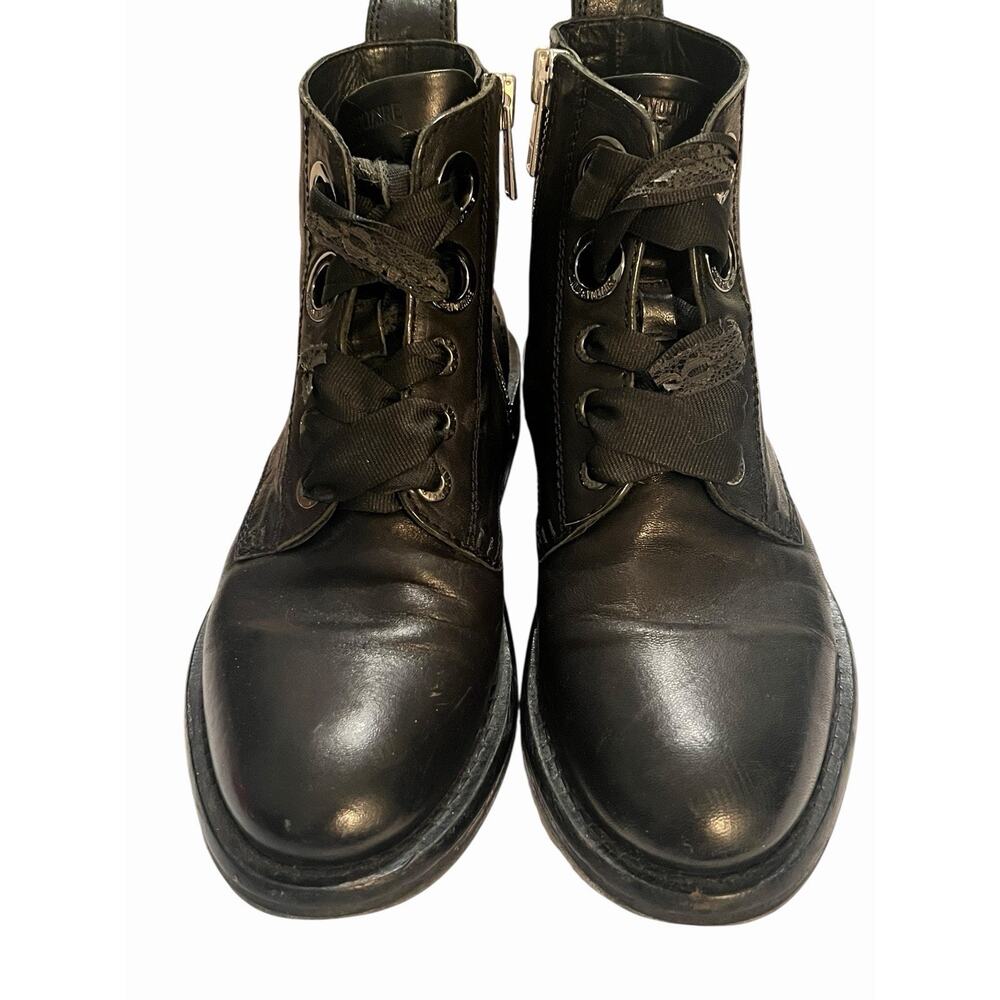 ZADIG & VOLTAIRE Laureen Roma Punk Ankle Boots •Women 39/8.5•Black Leather Skull - Picture 5 of 15